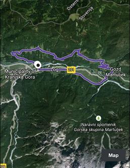 Srednja vas zemljevid mala